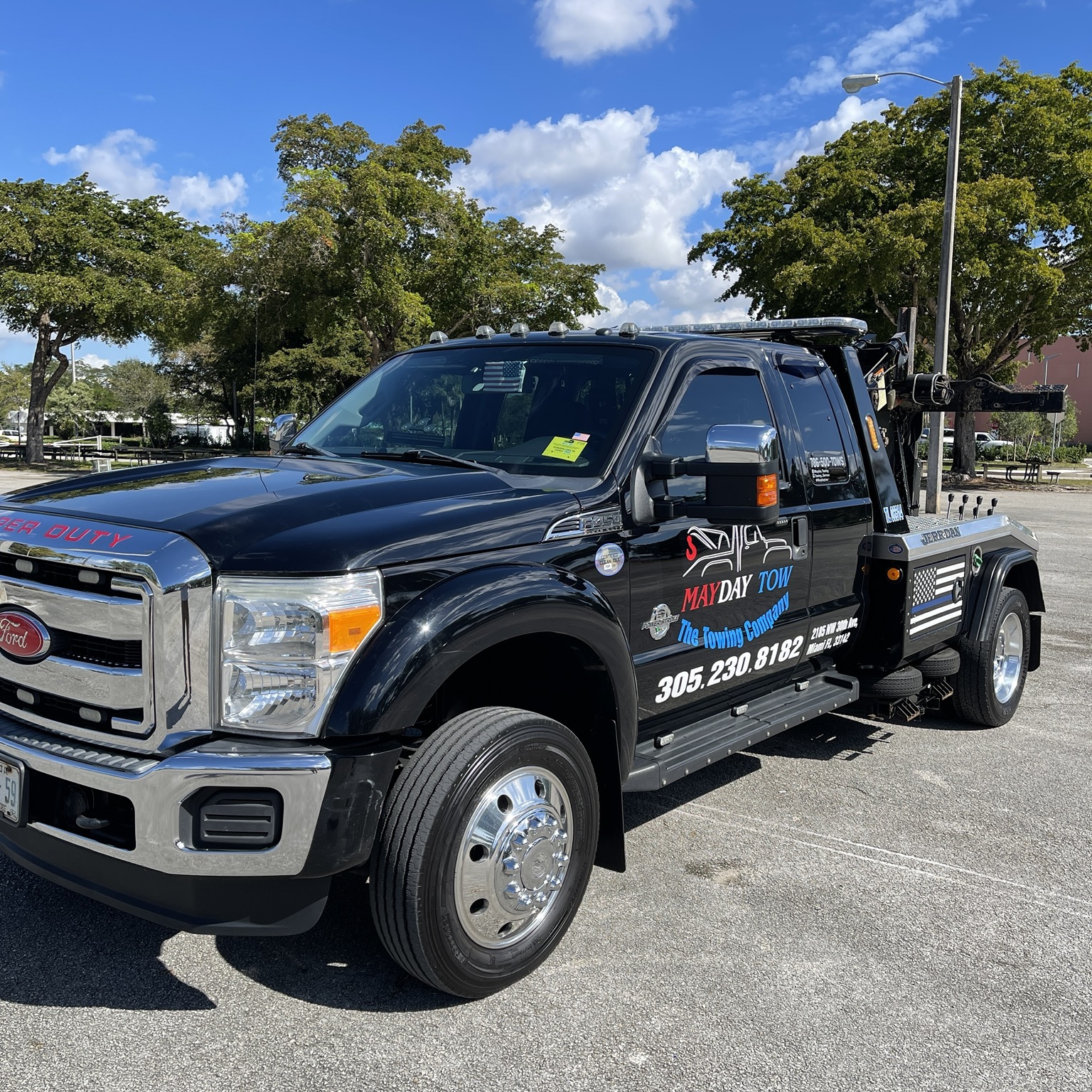 MayDay Tow tow truck serving Miami-Dade County